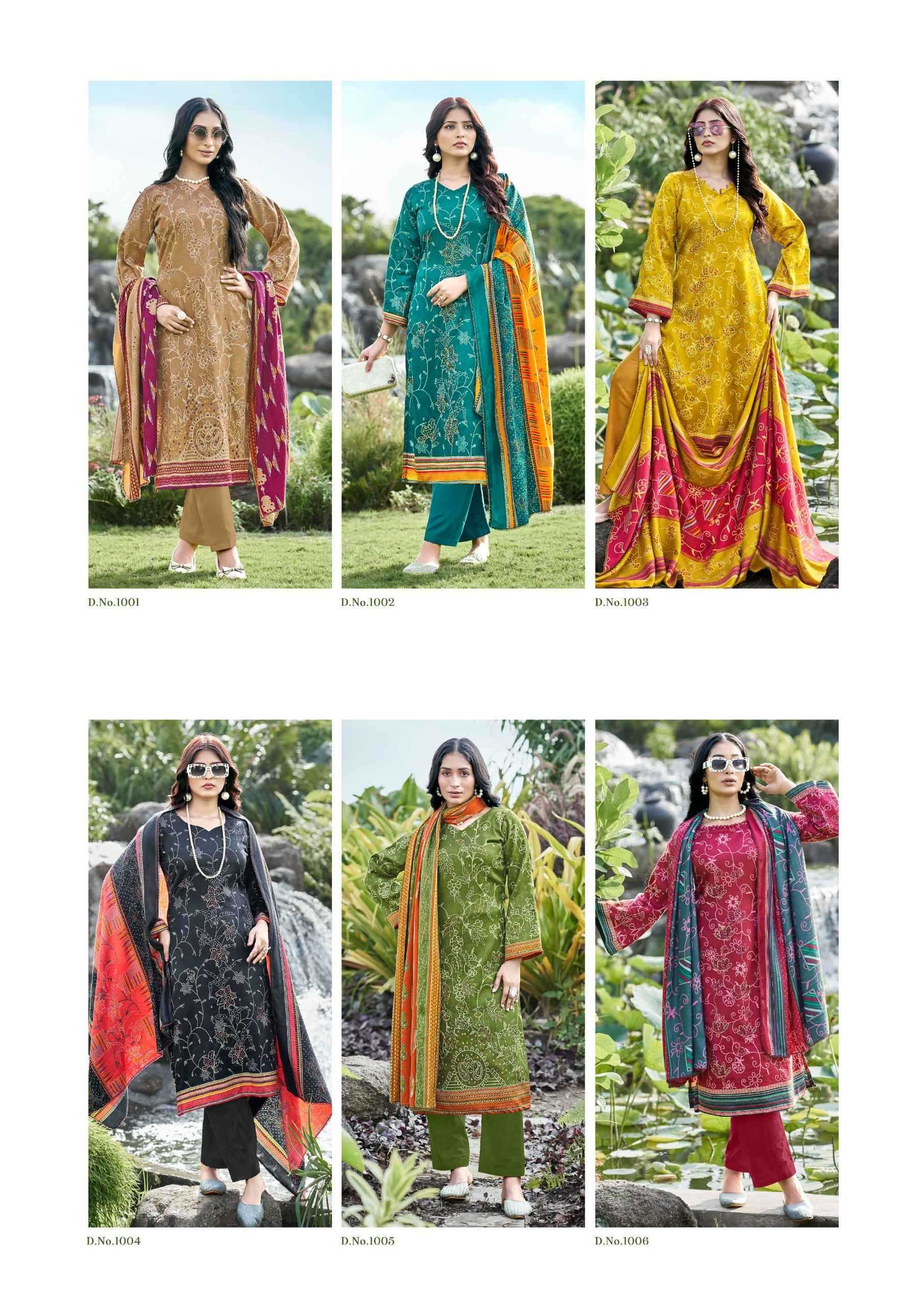 monalisa by kavyakala digital print pashmina trendy 3pcs dress