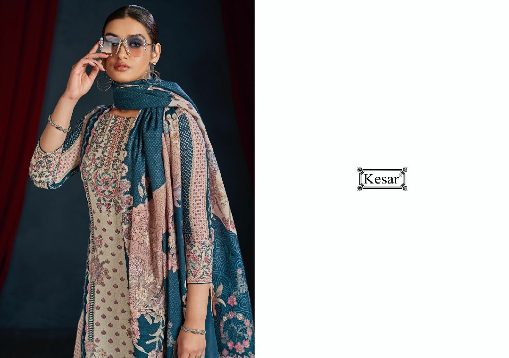 kesar karachi aarambh pashmina print winter special dress material