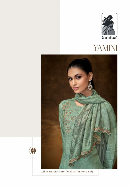 sahiba yamini twill digital print designer 3pcs dress material supplier