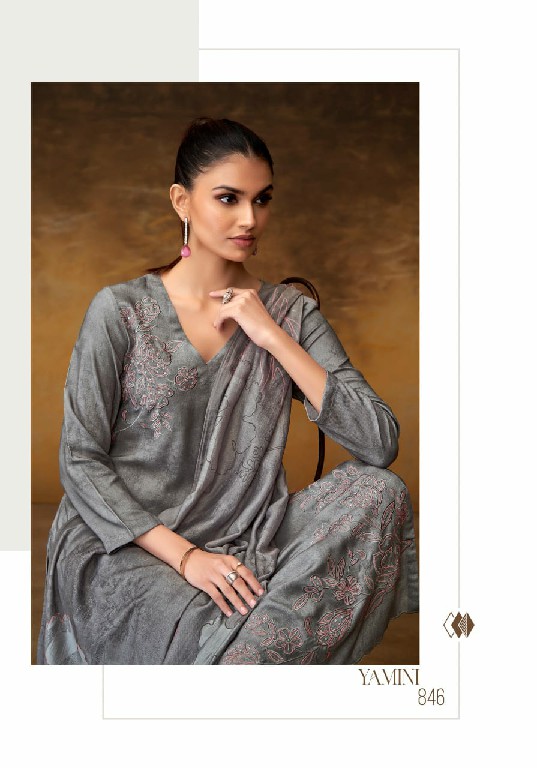 sahiba yamini twill digital print designer 3pcs dress material supplier