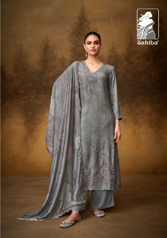 sahiba yamini twill digital print designer 3pcs dress material supplier