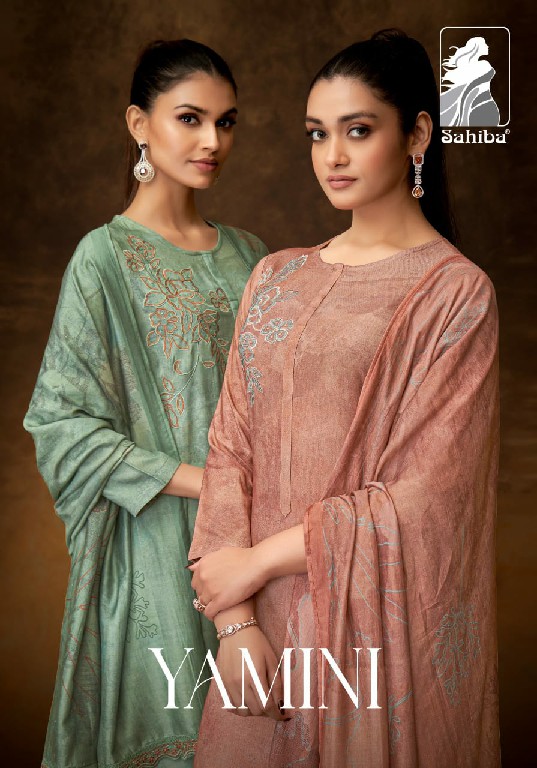sahiba yamini twill digital print designer 3pcs dress material supplier