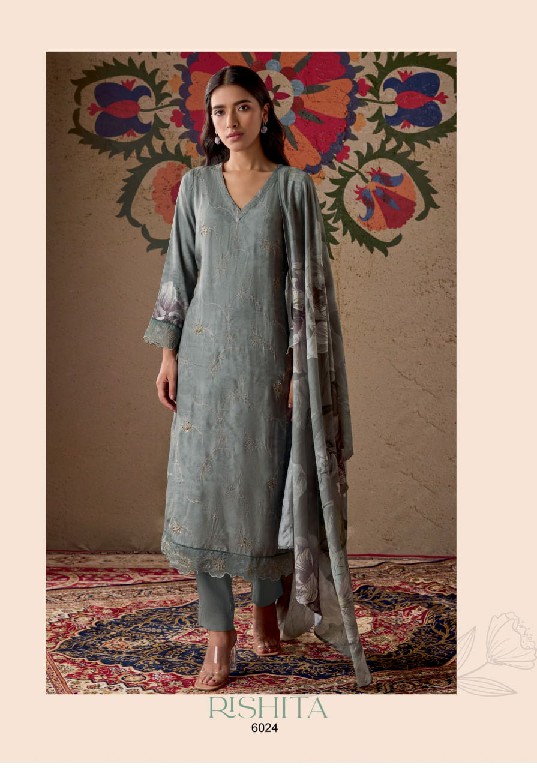 rishita by sahiba twill digital print fashionable design unstitch 3pcs dress