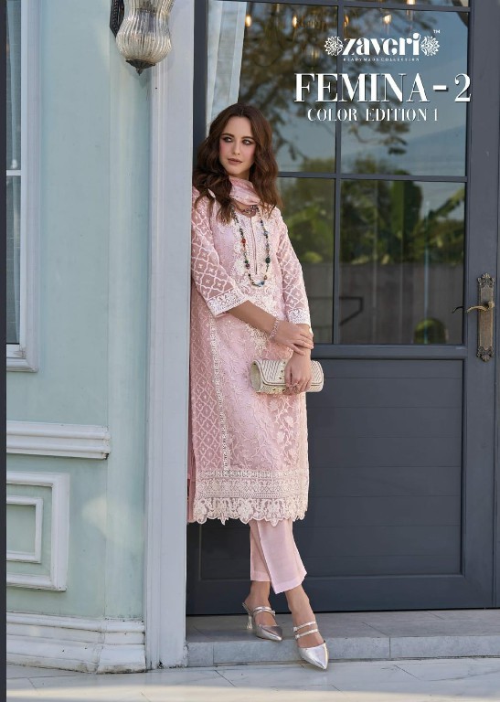 Zaveri Femina Vol-2 Color Edition Wholesale Readymade Pakistani Suits