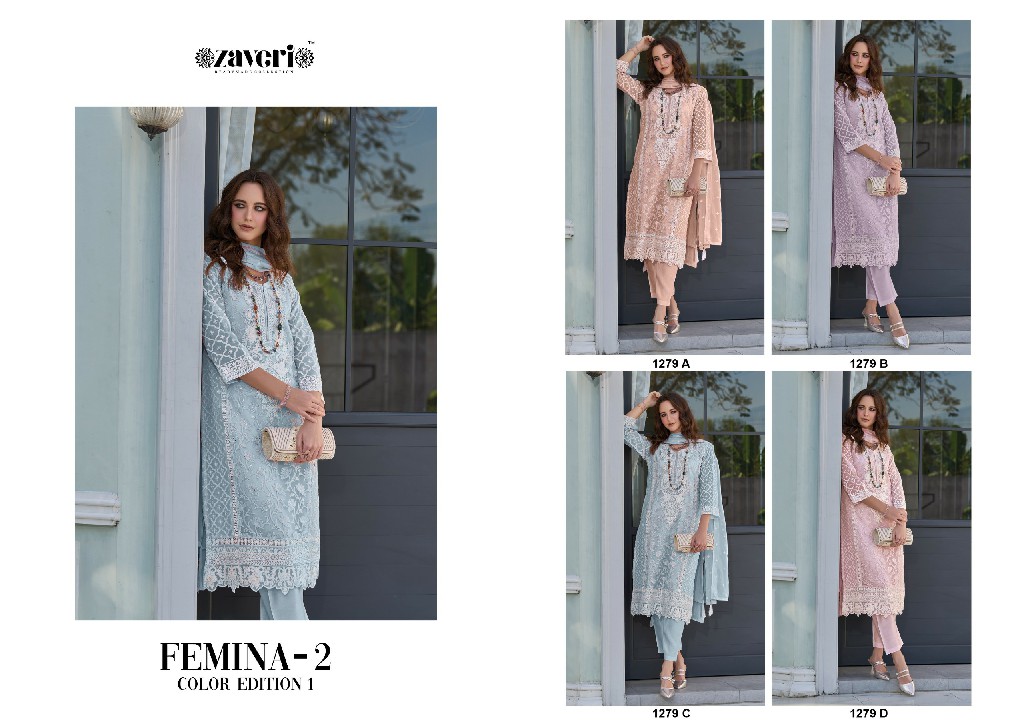 Zaveri Femina Vol-2 Color Edition Wholesale Readymade Pakistani Suits