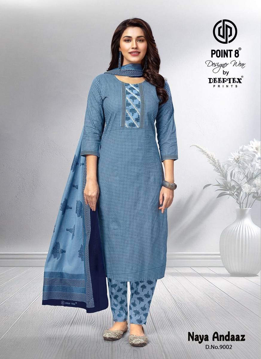 Deeptex Naya Andaaz Vol-9 Wholesale Pure Cotton Readymade Dress