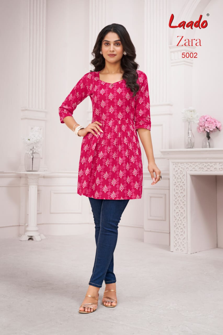 Laado Zara Vol-5 Fancy Short Tops Kurtis