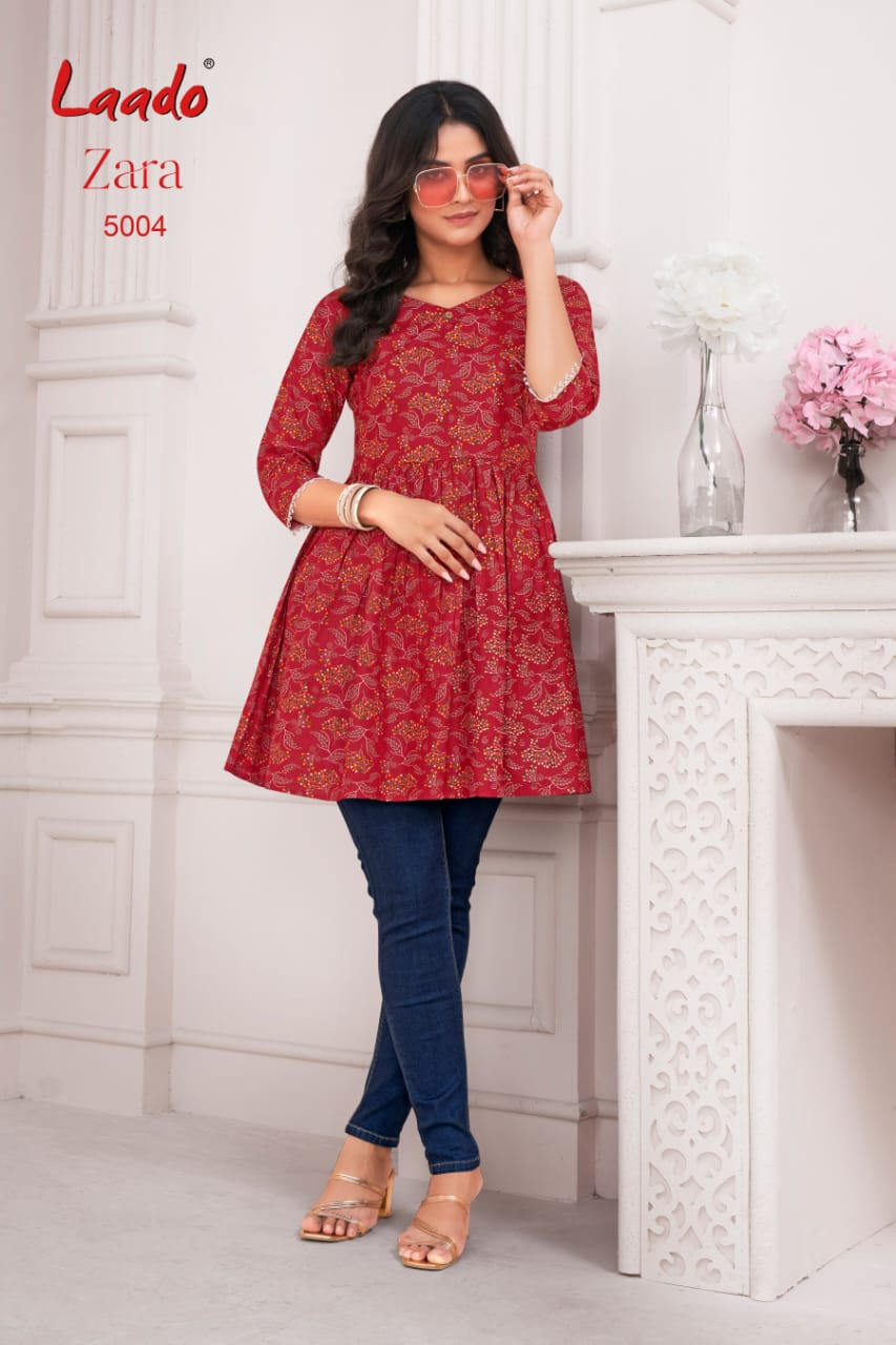 Laado Zara Vol-5 Fancy Short Tops Kurtis