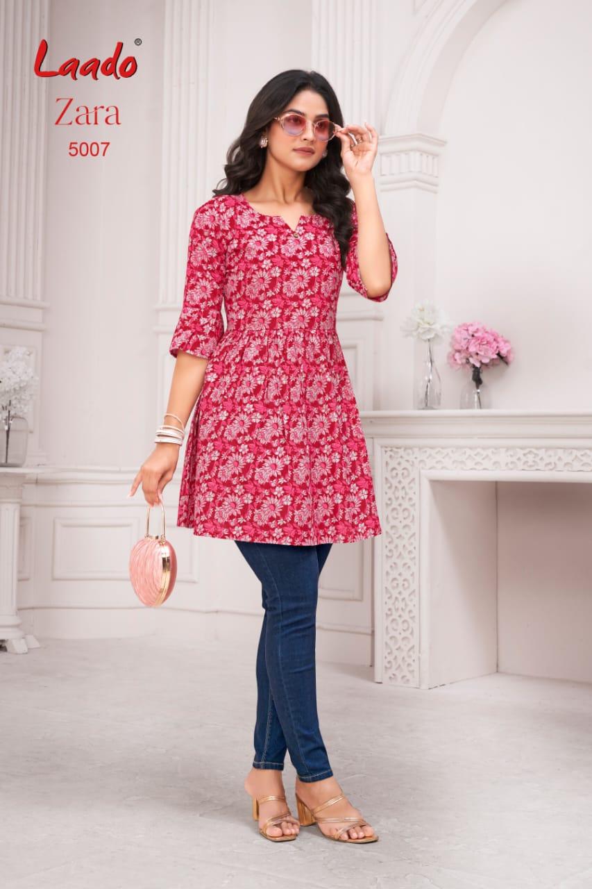 Laado Zara Vol-5 Fancy Short Tops Kurtis