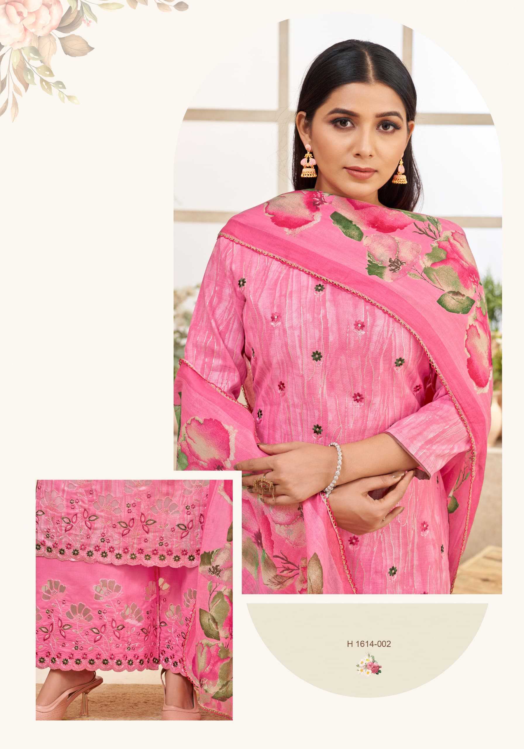 alok suits varshika embroidery printed cotton ladies suits online