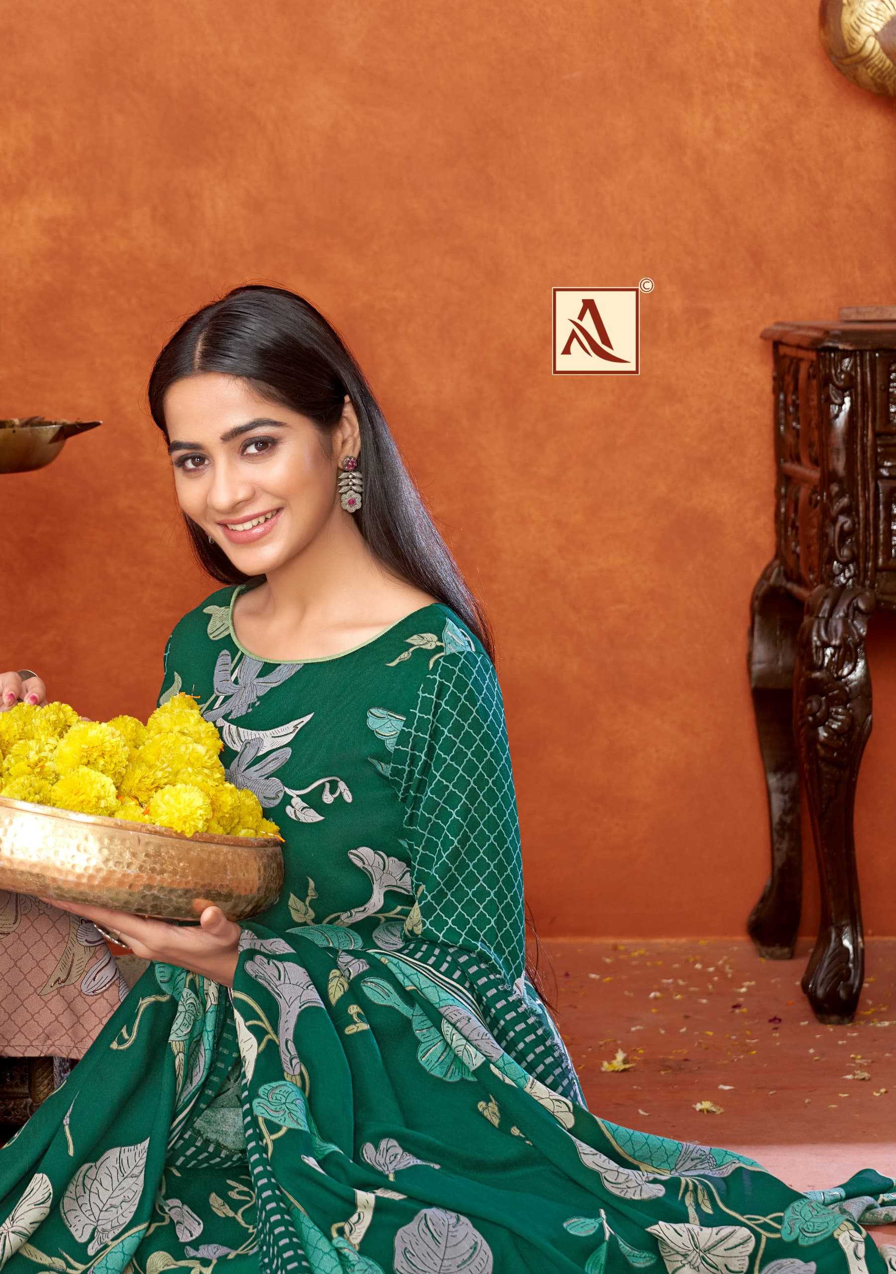 rasha vol 2 by alok suits viscose pashmina designer print 3pcs dress