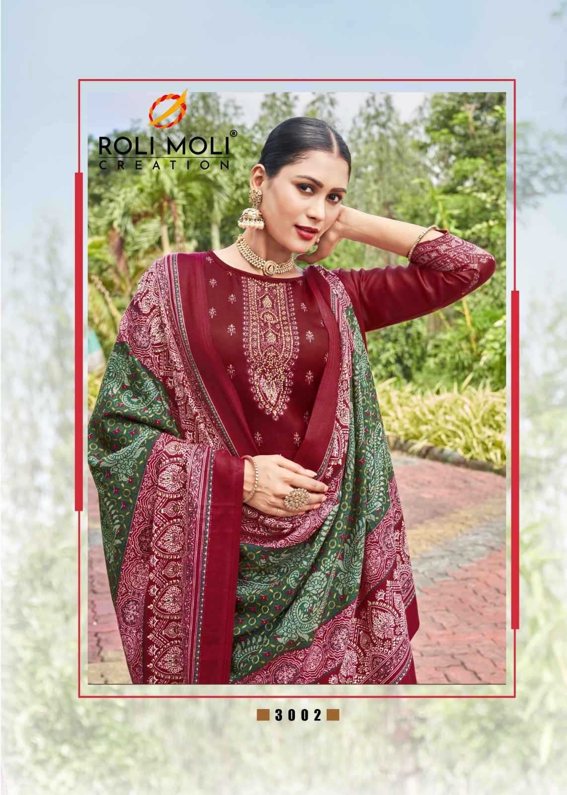 yalina by roli moli creation winter wear unique pashmina ladies suits