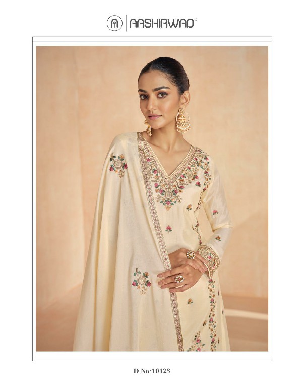 rinaaz by aashirwad creation chinon silk classic readymade plazzo style suit