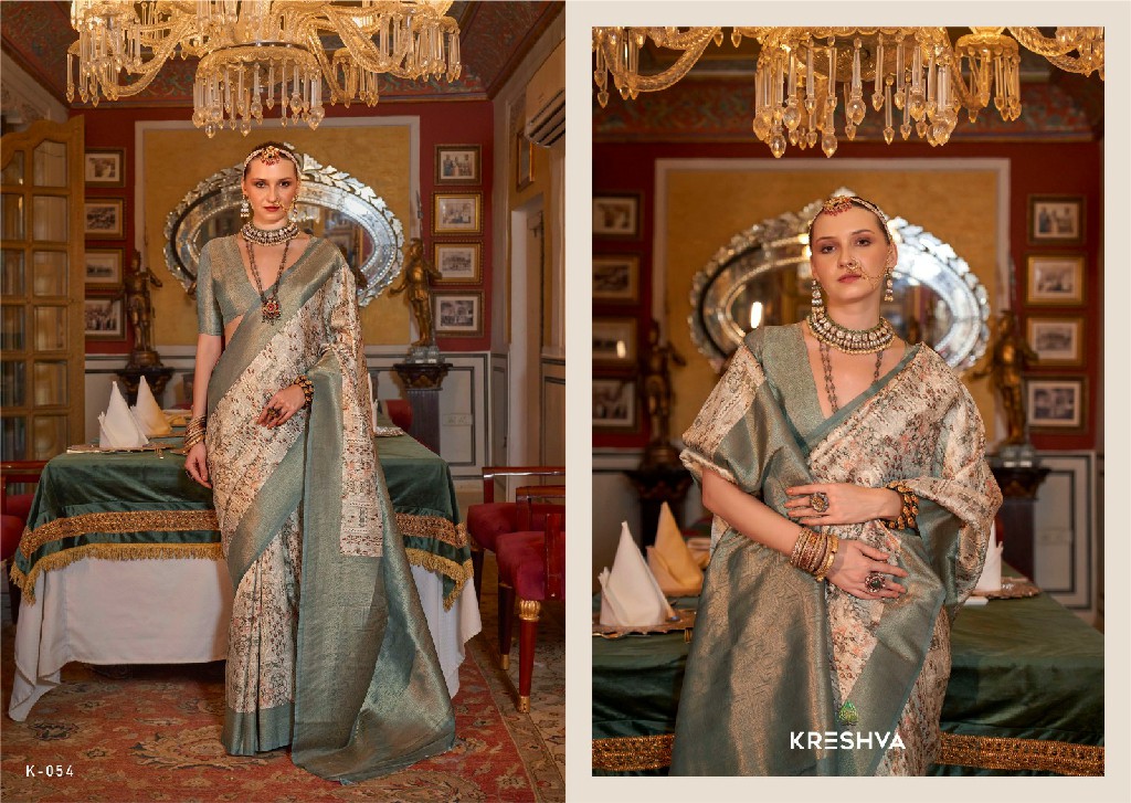 Kreshva Saatvik Vol-3 Wholesale Tusser Silk With Zari Border Sarees