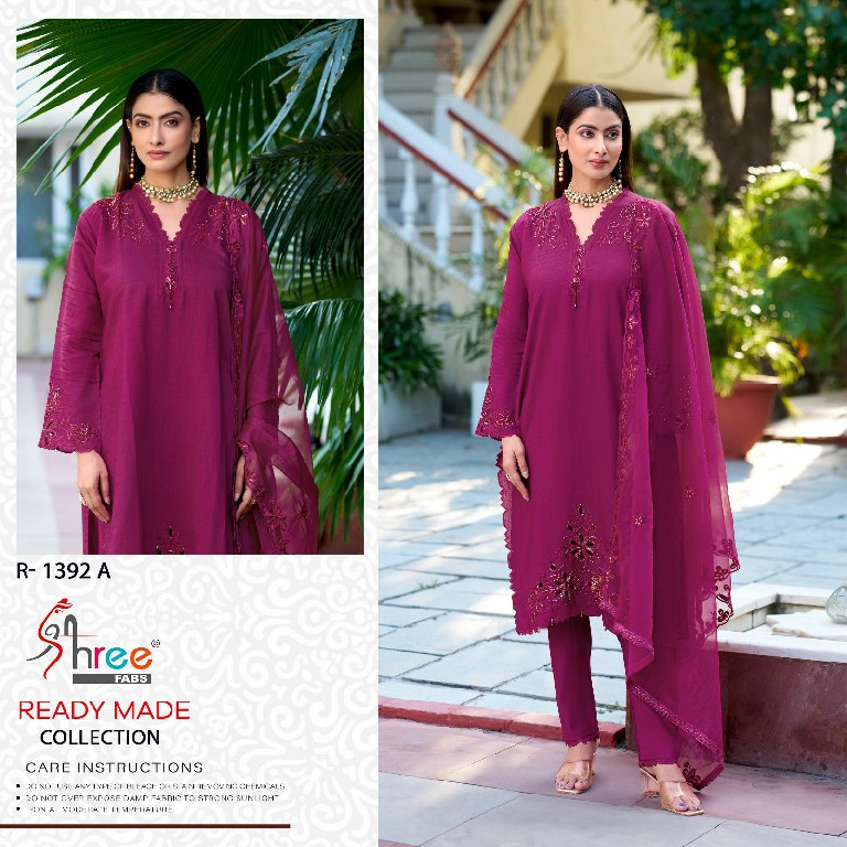 Shree Fabs R-1392 Wholesale Readymade Indian Pakistani Salwar Suits