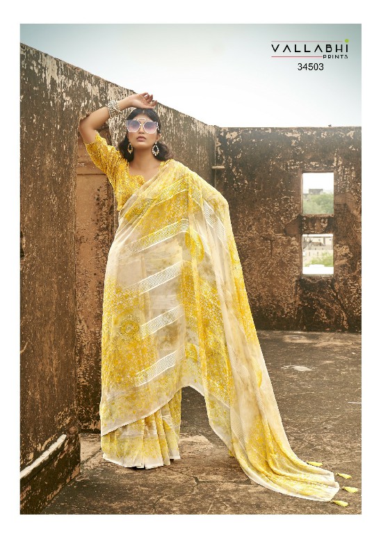 vaidarbhi vol 1 by vallabhi floral print georgette saree online