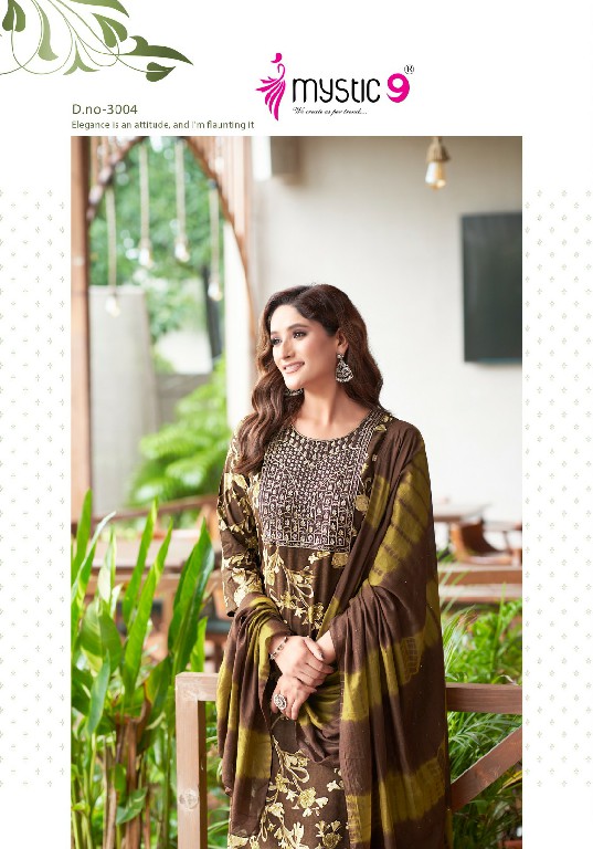 Mystic 9 Sabri Vol-3 Wholesale Straight Cut Kurtis With Pant And Dupatta