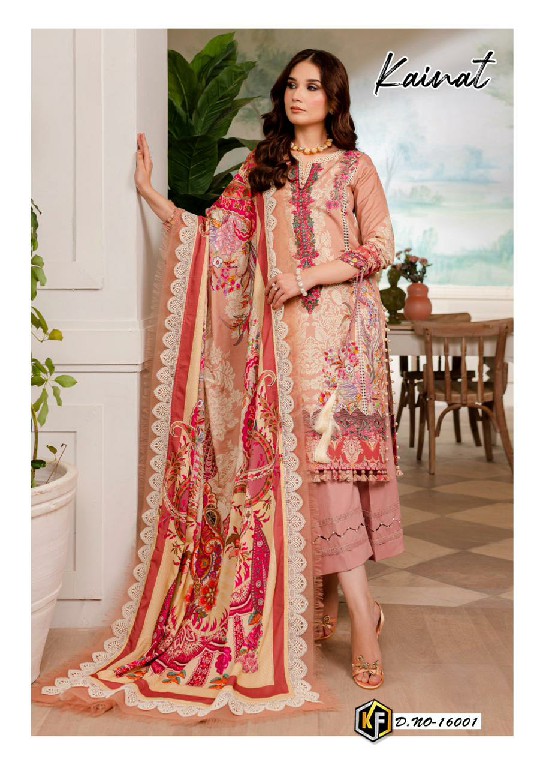 Keval Fab Kainat Vol-16 Luxury Lawn Collection Cotton Dress Material