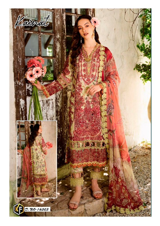 Keval Fab Kainat Vol-16 Luxury Lawn Collection Cotton Dress Material