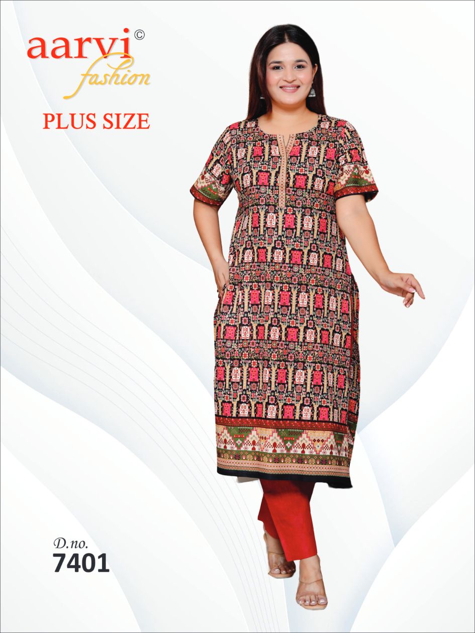 AARVI FASHION SURAT RAJKOT COTTON PLUS SIZE VOL 4 KURTIS BIG SIZE KURTIS FOR WOMEN