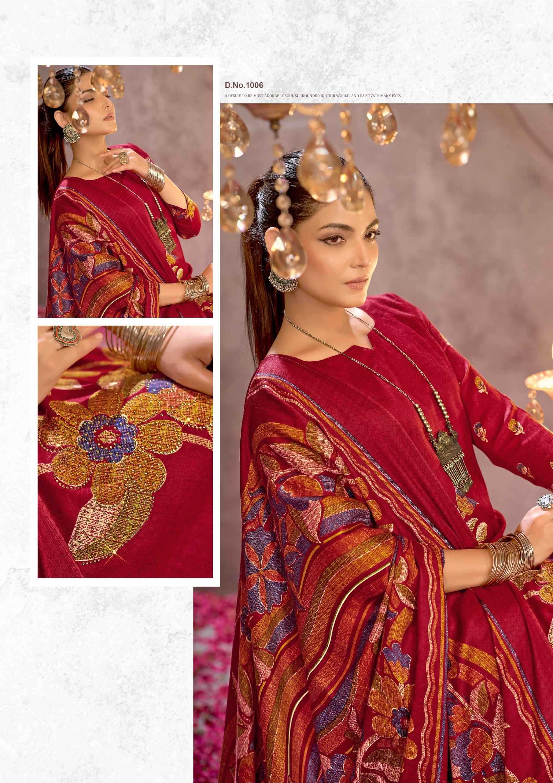 haniya by roli moli creation pashmina winter collection 3pcs suits