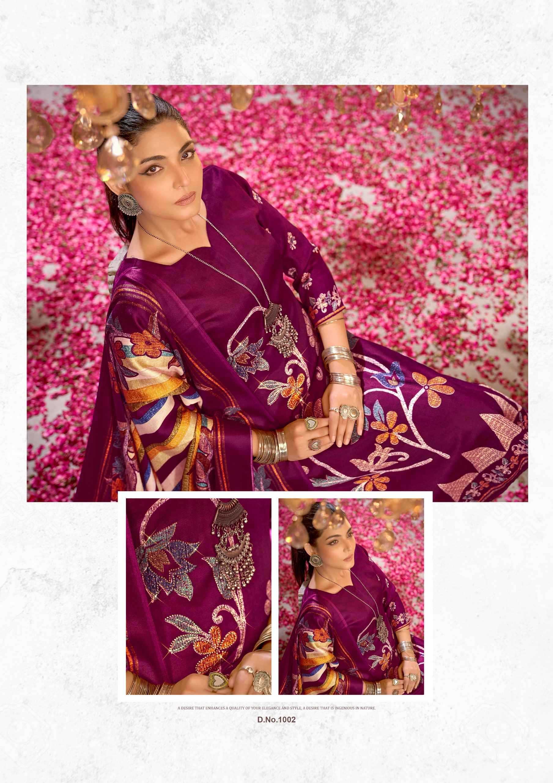 haniya by roli moli creation pashmina winter collection 3pcs suits