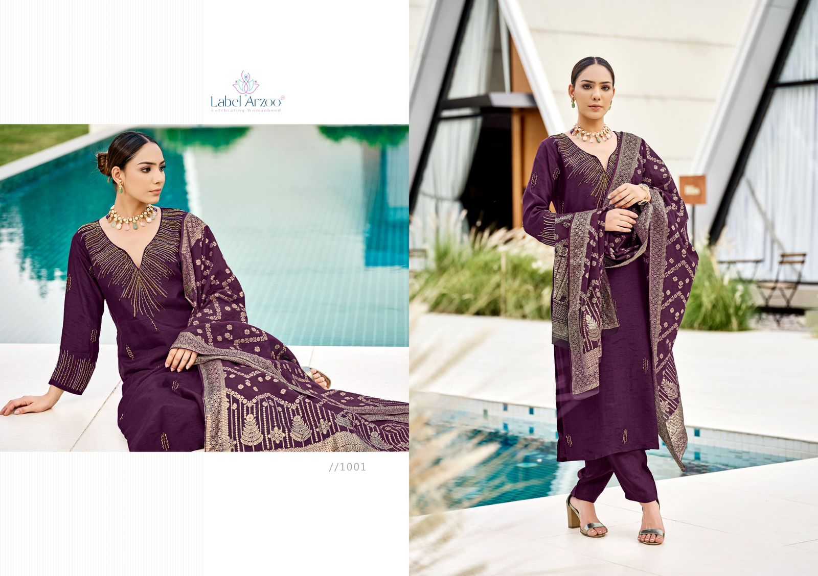 khwaish vol 1 by rubaish label arzoo dola silk ethnic readymade ladies suits