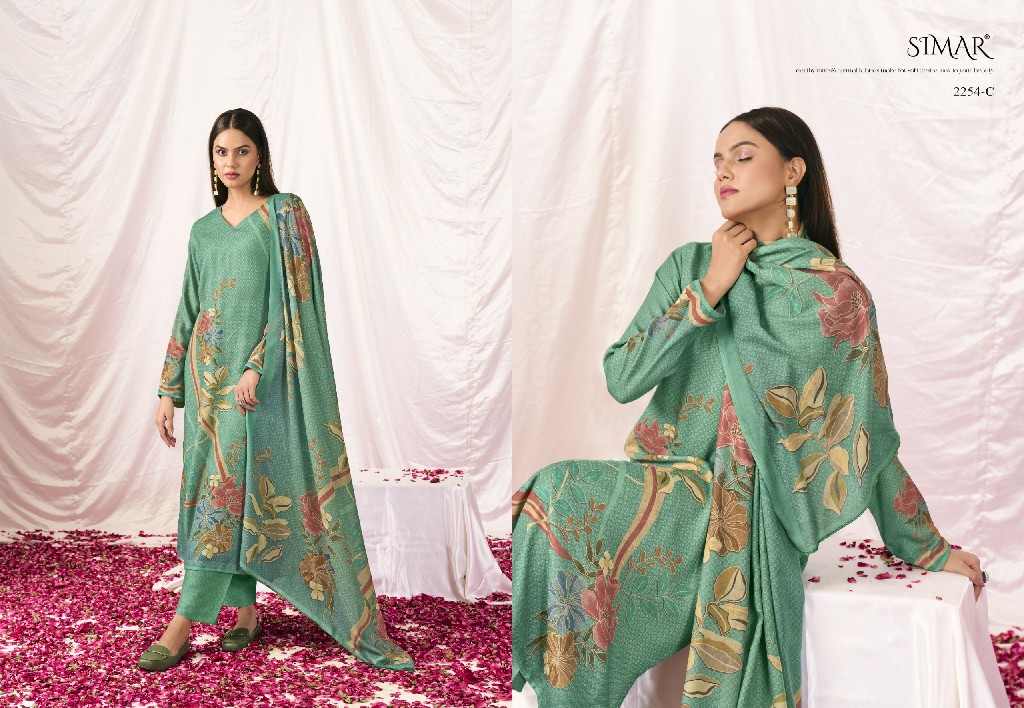 rivka by glossy digital printed pashmina winter collection suits