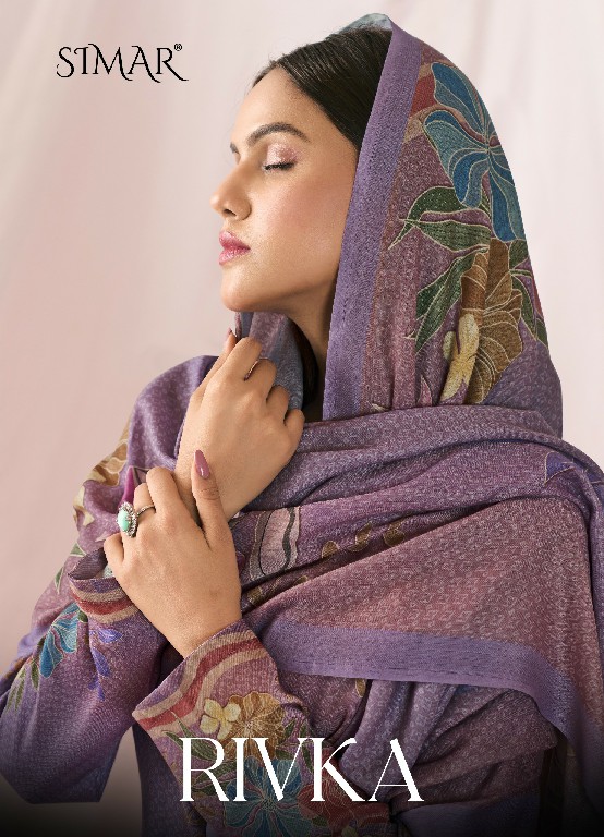 rivka by glossy digital printed pashmina winter collection suits