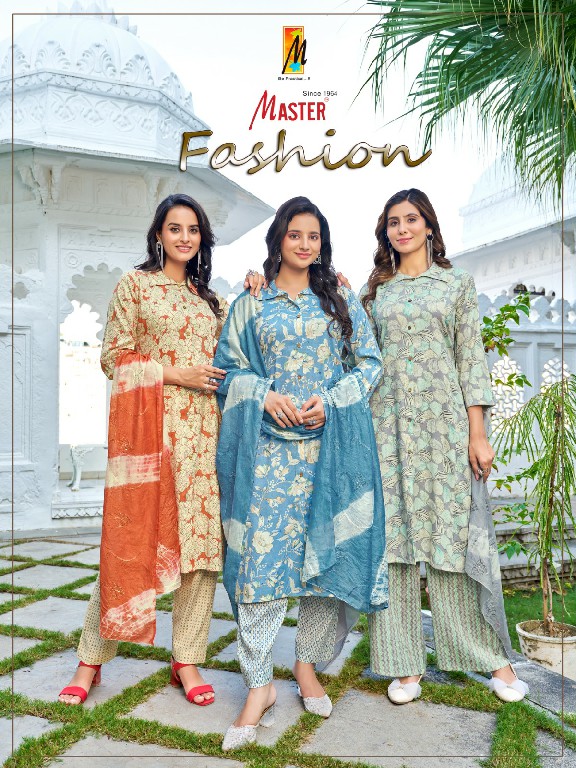 fashion by master tone capsule foil print readymade 3pcs dress