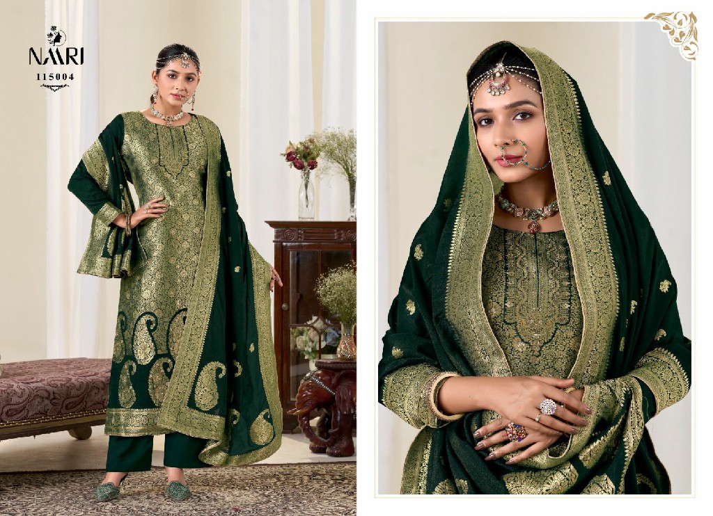 gul bahar by naari viscose pashmina jacquard winter wear ladies suits