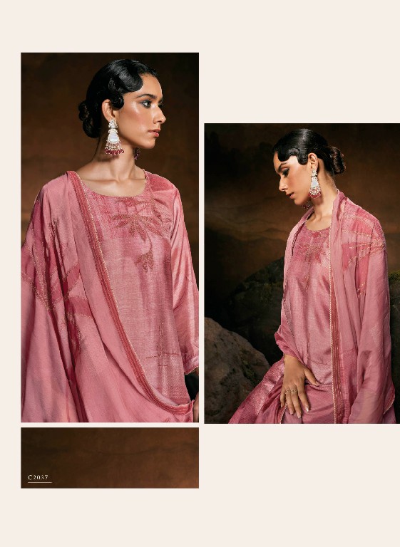 Ganga Ragna Wholesale Pure Bemberg Russian With Work Salwar Kameez