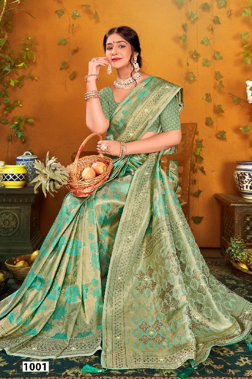 Saroj Shahzeen Tissue Saroski Vol-2 Wholesale Heavy Satin Fabrics Sarees