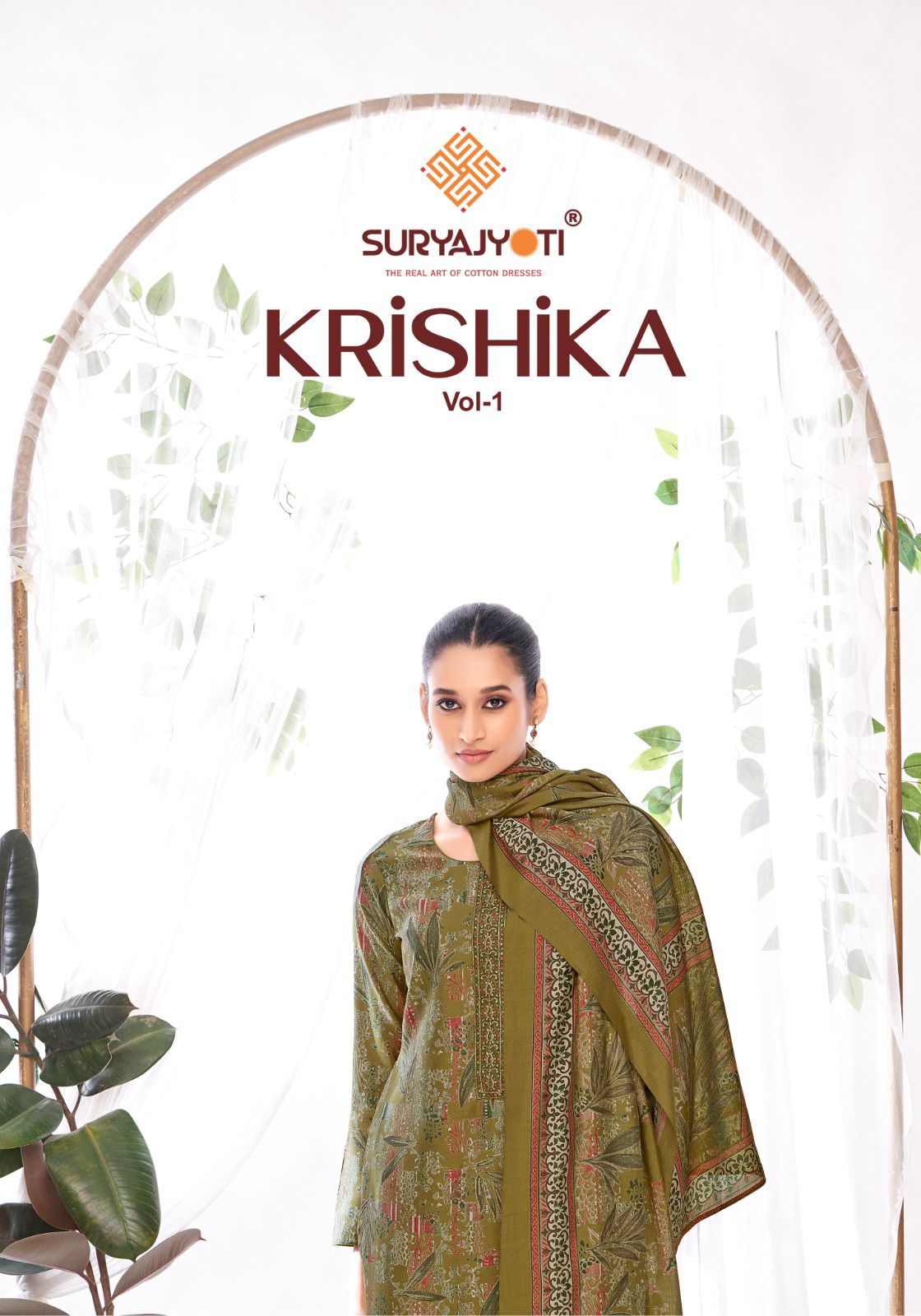 Suryajyoti Krishika Vol-1 Wholesale Pure Modal Border Work Dress Material