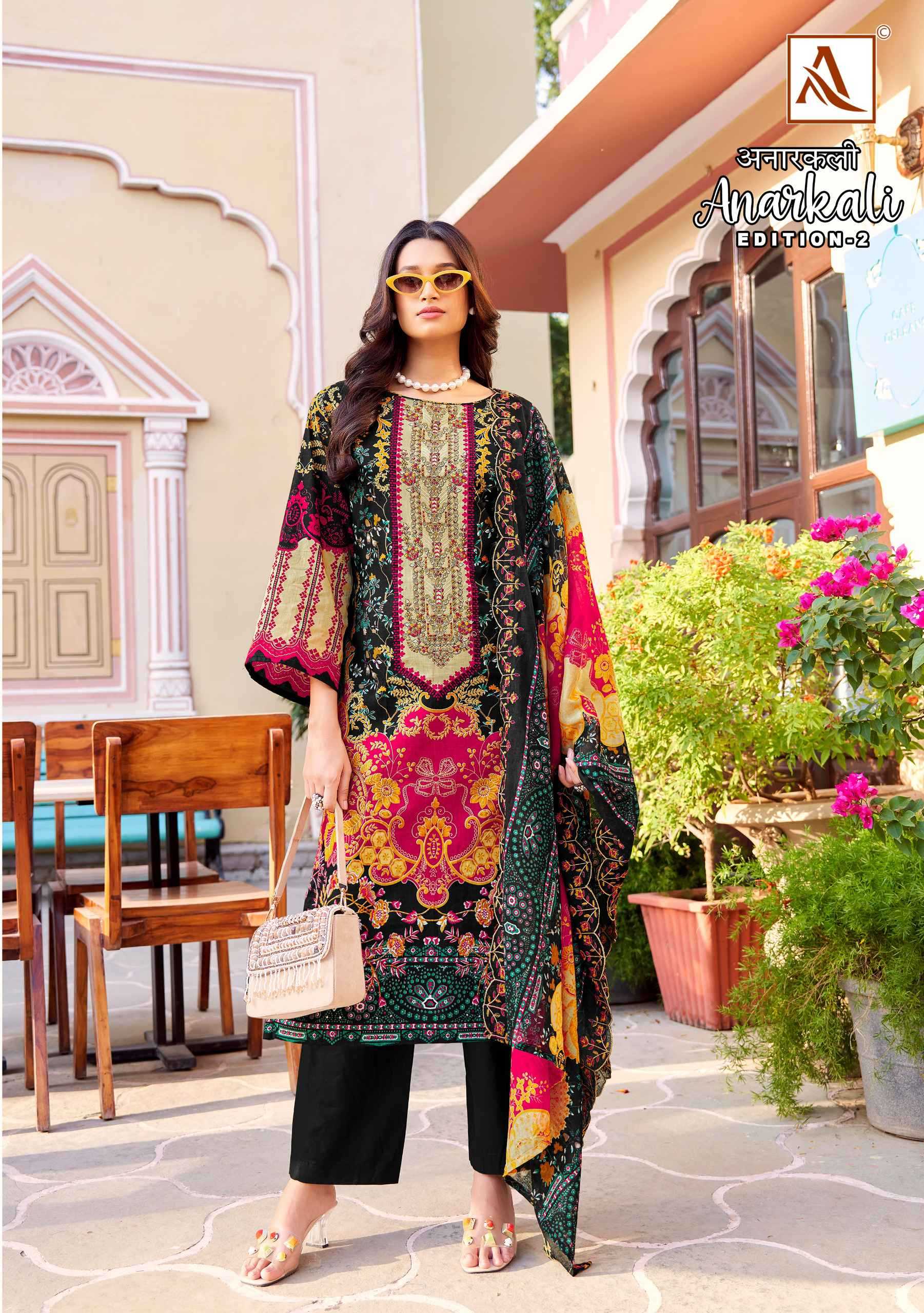 alok suits anarkali vol 2 pakistani print cambric cotton ladies suits
