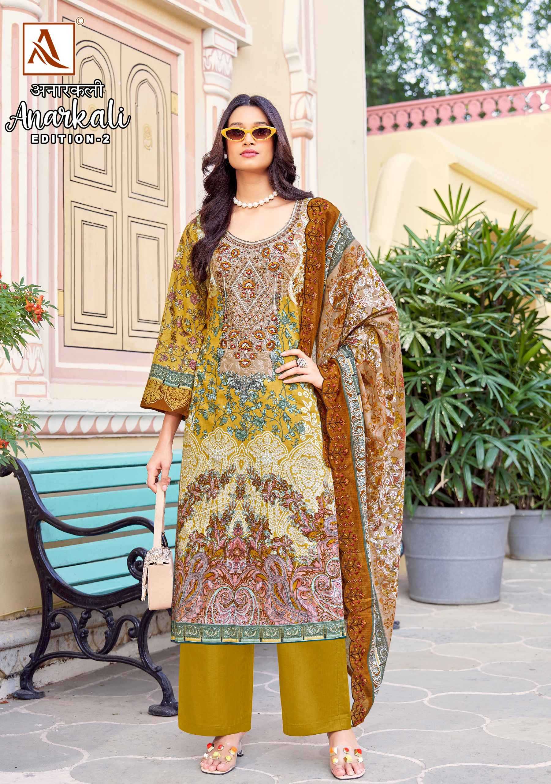 alok suits anarkali vol 2 pakistani print cambric cotton ladies suits