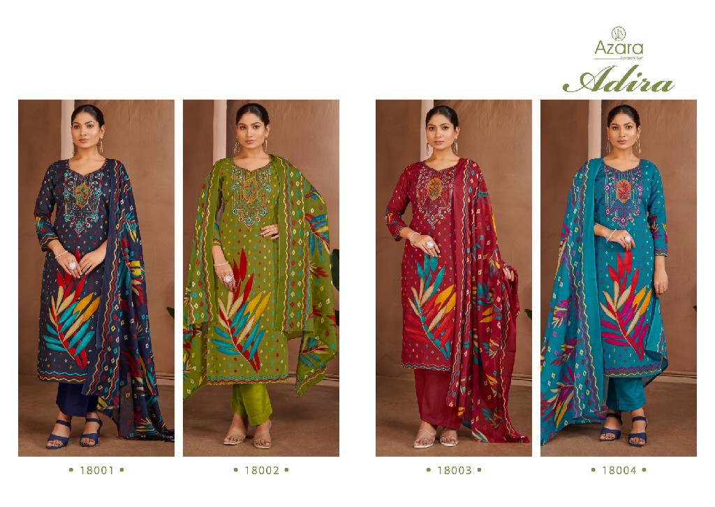 radhika fashion azara adira embroidery lawn print ladies suits