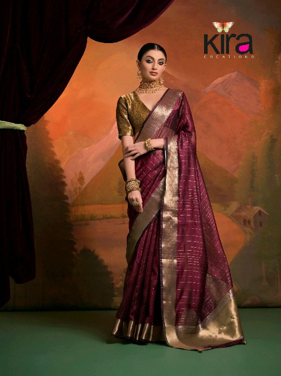 kira creation kanak 6601-6606 attractive design moss saree for women