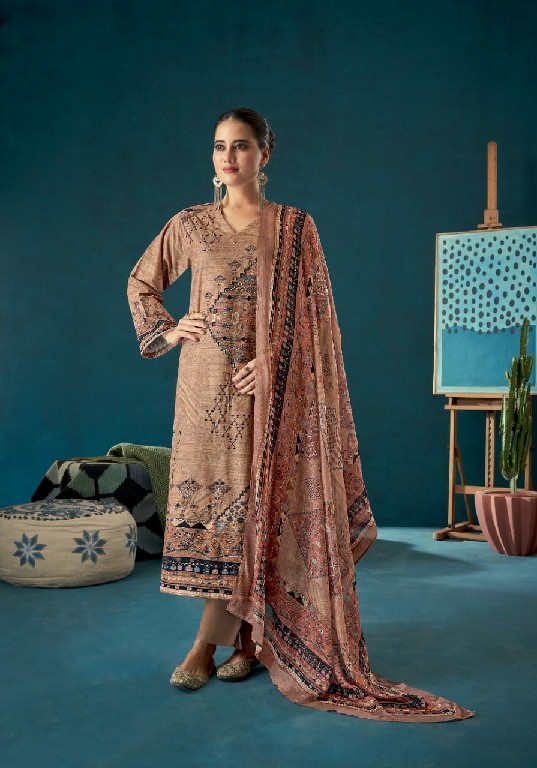 T And M nilaya unique print viscose cordroy trendy suits for ladies