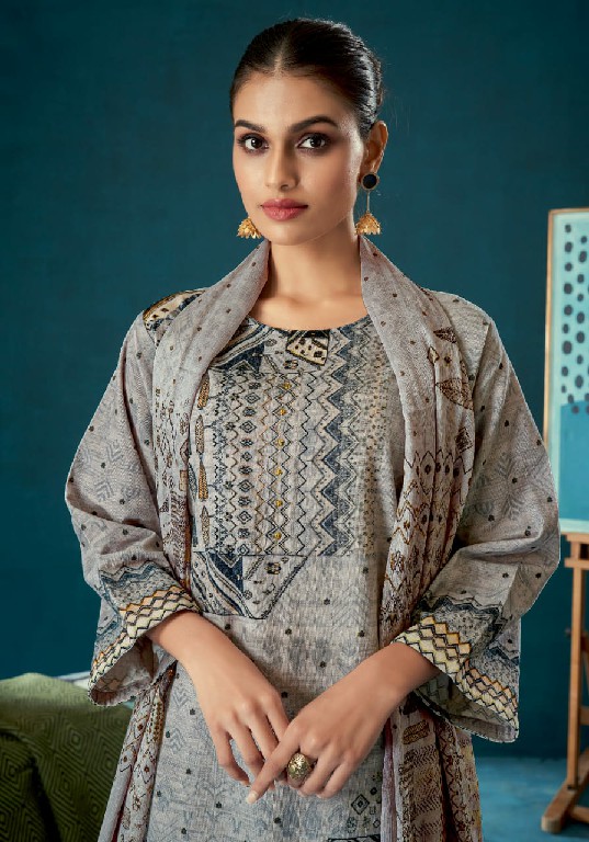 T And M nilaya unique print viscose cordroy trendy suits for ladies