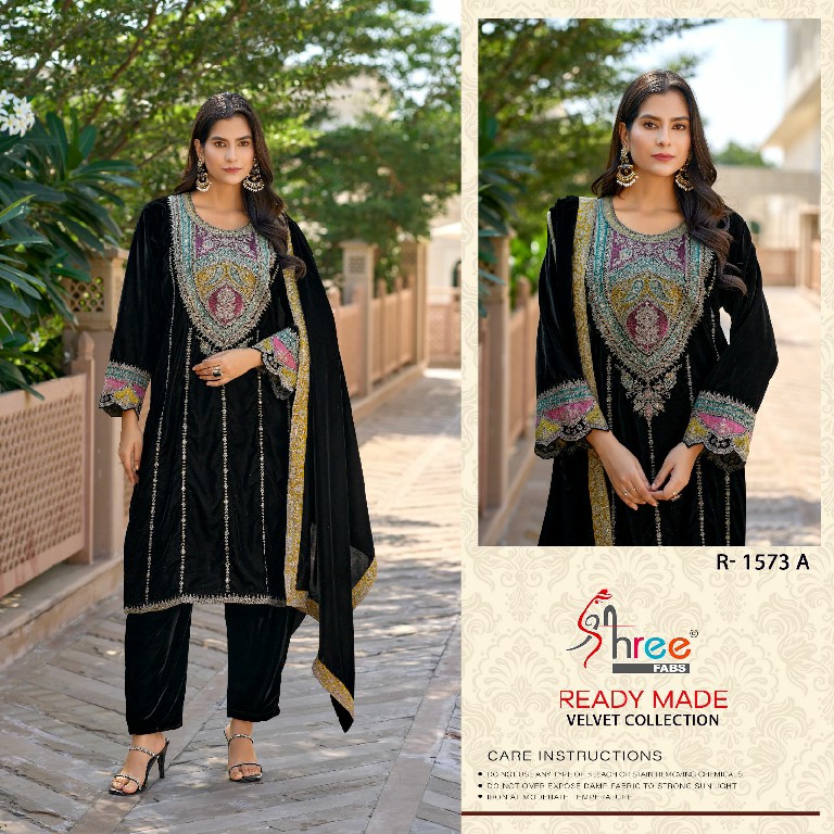Shree Fabs R-1573 Wholesale 11000 Velvet Readymade Indian Pakistani Suits