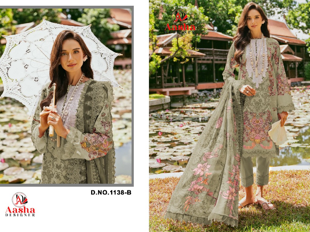 Aasha Needle Wonder Lawn Collection Vol-9 Wholesale Indian Pakistani Suits