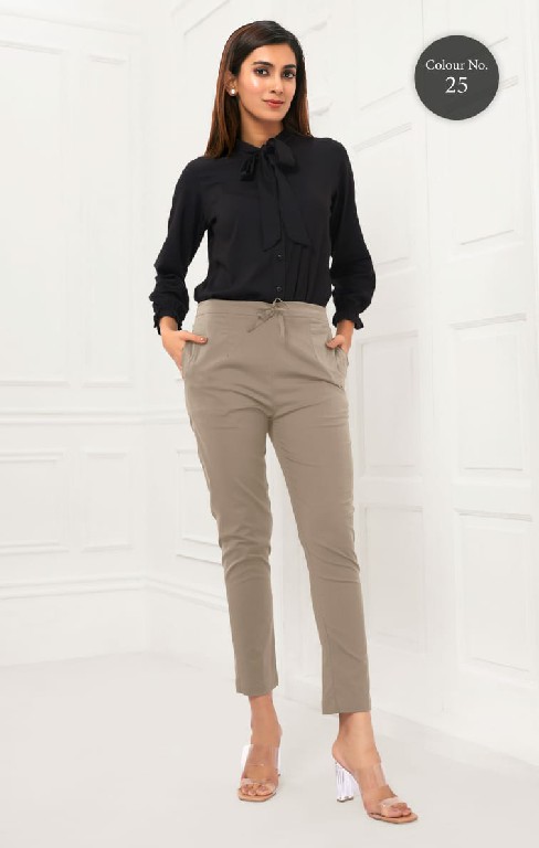 Larqi Stretch Pant Wholesale Cigarette Pant Collection