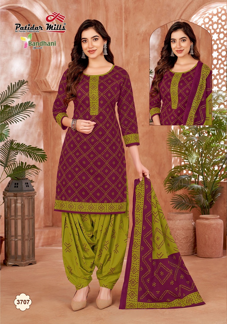 Patidar Bandhani Special Vol-37 Wholesale Pure Cotton Printed Dress Material