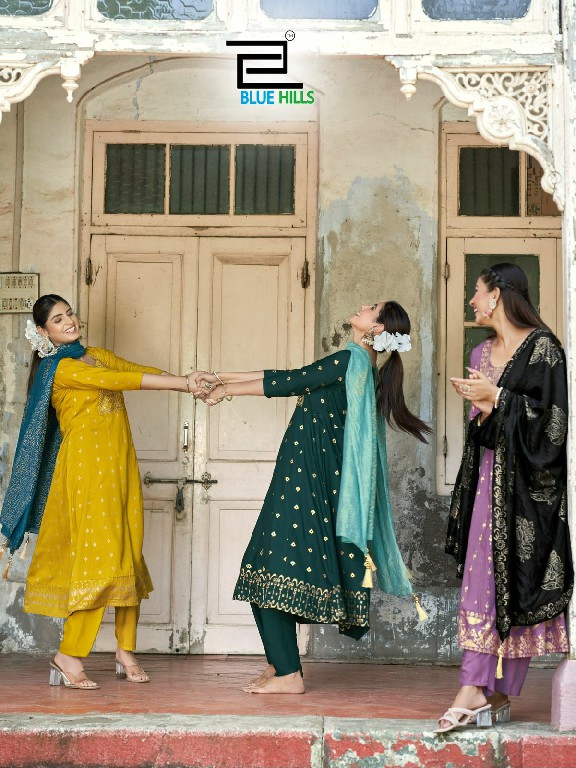 blue hills batu caves zari embroidery big size readymade rayon suits