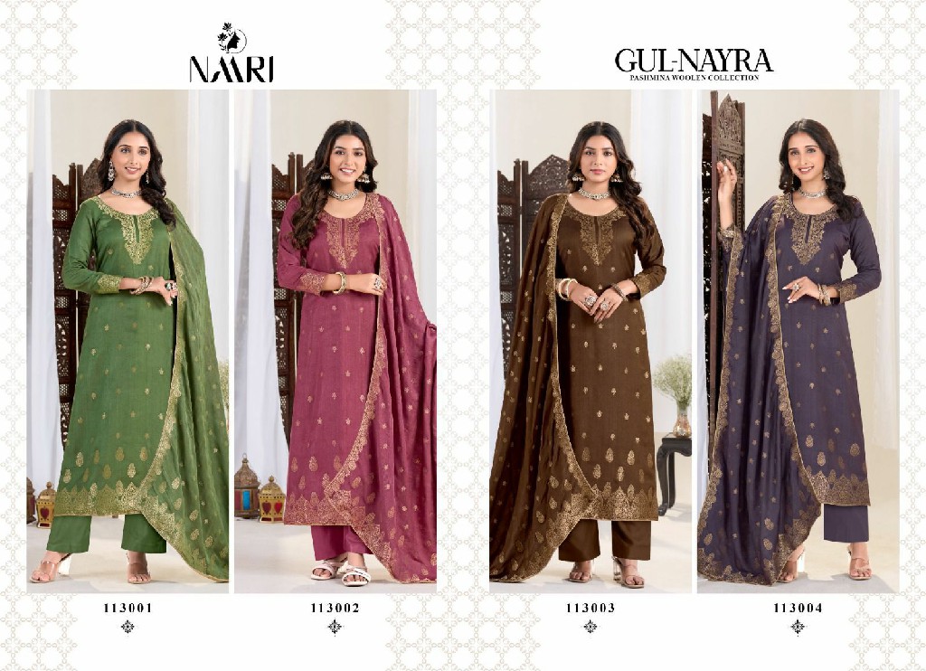 Naari Gul Nayra Wholesale Pashmina Woolen Winter Salwar Suits