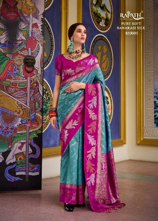 Rajpath Leaf Silk Wholesale Pure Banarasi Soft Silk Ethnic Sarees