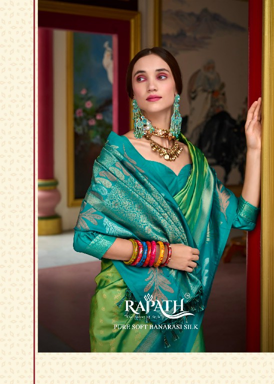 Rajpath Leaf Silk Wholesale Pure Banarasi Soft Silk Ethnic Sarees