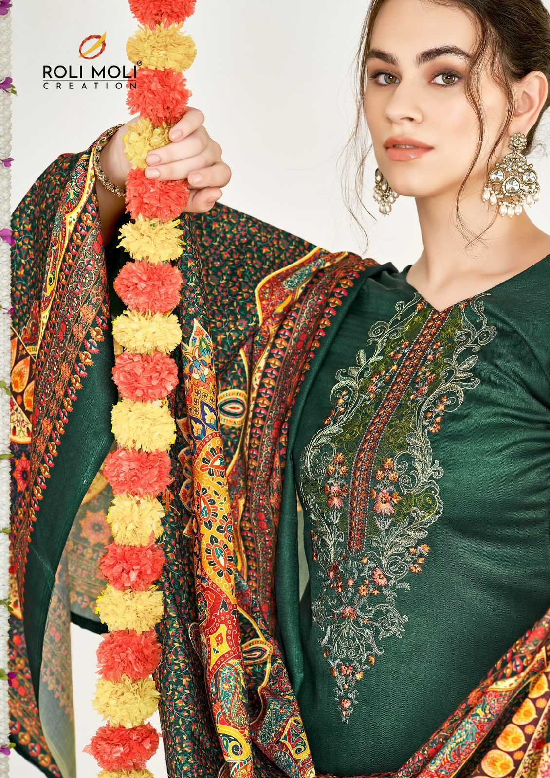 netra by roli moli creation elegance winter special pashmina ladies suits