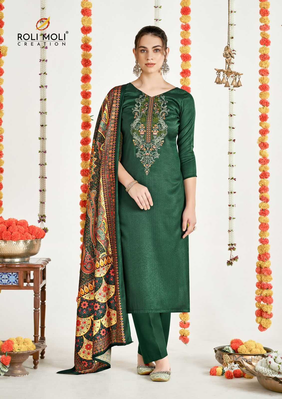 netra by roli moli creation elegance winter special pashmina ladies suits